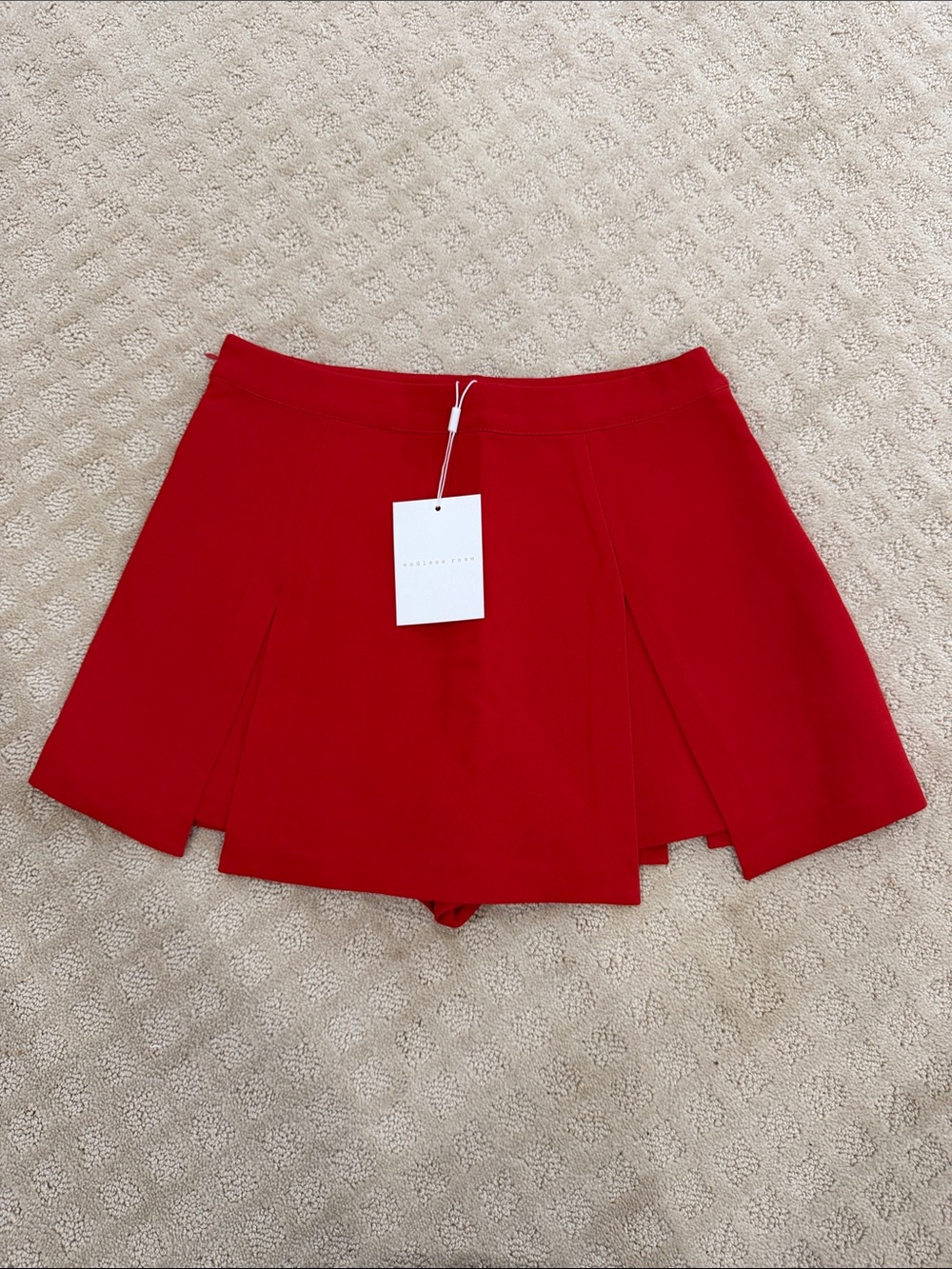 Endless Rose Bright Red Mini Skort